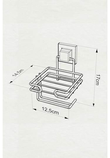 Teknotel Easyfıx Yapışkanlı Yedekli Tuvalet Kağıtlık Mat Siyah Ef