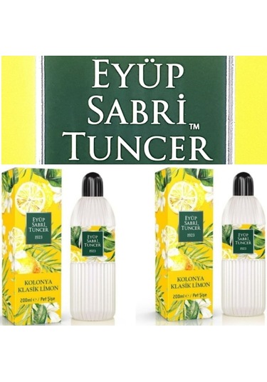 Eyüp Sabri Tuncer 80 Derece Klasik Limon Kolonyası Pet Şişe 200 ML x 2
