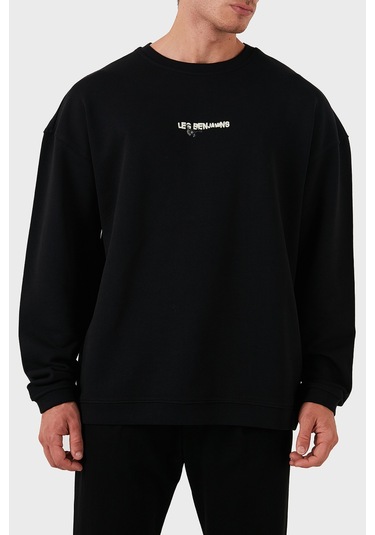 Les Benjamins Erkek Sweat Lb24fweapmusw-001 Siyah Siyah