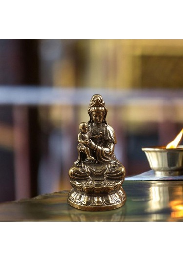 Suntek Magideal Oturma Odası İçin Dini Pirinç Budizmi Tutan