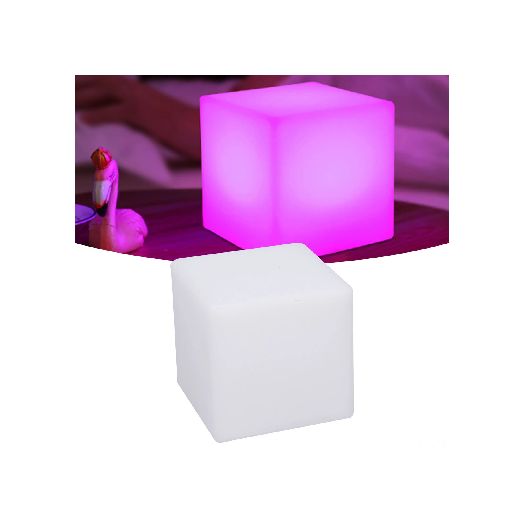 Hombey Rgbw Led Kubik Işık, 16 Renk 4 Mod, Uzaktan Kumanda, Ev/bar/masa Ambiyans Aydınlatması, 10cmx10cmx10cm Diğer