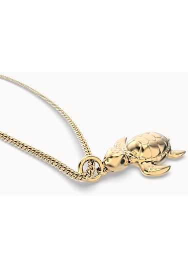 Chocli 18 Ayar Altın Kaplama Kaplumbağa Kolye