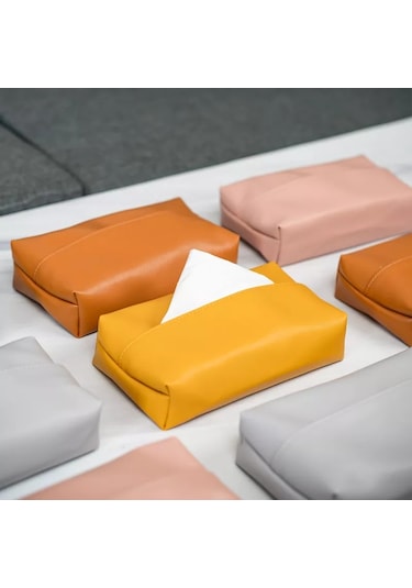 Ordu Yeşil-deri Doku Kutusu Işık Lüks Oturma Odası Banyo Masaüstü Yaratıcı İskandinav Ins Tarzı Dikdörtgen Depolama Araba Deri Kağıt Kutusu