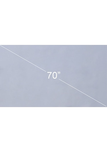Fastbuy Jeemson 70 İnç Gri Projeksiyon Ekranı 16:9, Optik Kaplama, Kolay Kurulum, Işık Diffüzyonu, Tüm Projeksiyon Tipleri İç