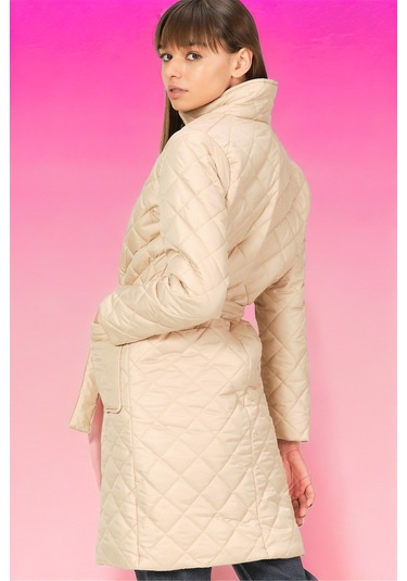 Z6722 Dewberry Bayan Kaban-düz Bej-düz Bej