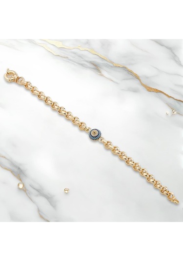 Nazarlı 925 Ayar Gümüş Hallow Bileklik