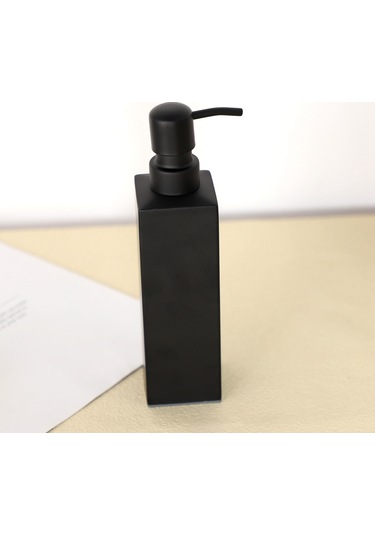 Xiaaokeji Paslanmaz Çelik El Yapımı Siyah Sıvı Sabunluk Donanımı Siyah