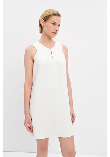 Stella Pulvis Beyaz Halter Yaka Mini Elbise Beyaz