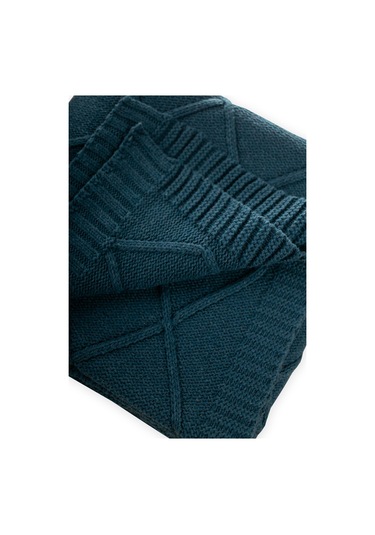 Triko Battaniye 80x100 CM Petrol Petrol Mavi