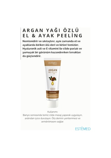 Argan Yağı El & Ayak Peeling & Argan Hand&foot Peelıng 50ml
