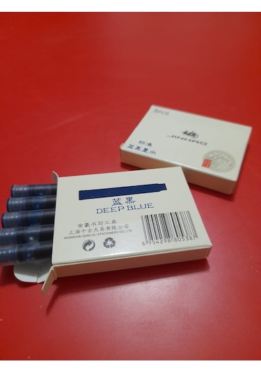 Jinhao Dolma Kalem Kartuşu Deep Blue-lacivert 5li Paket