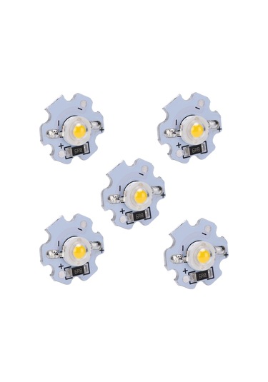Springsun 25 Adet 5v 1w Islak Beyaz Led Işık İçi, Aluminyum Tabanlı, Parlak, Uzun Ömürlü, El Feneri/spot Için Dıy Uyumlu Axd-1w-5v Beyaz