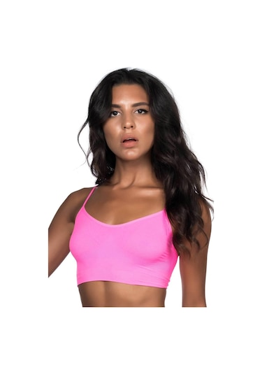 Neon Fuşya Mı Emay 4003 Soft İp Askı Büstiyer Neon Fuşya