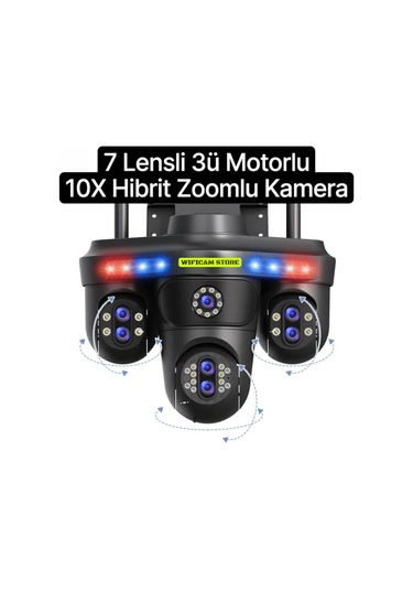 7 Lens 4 Görüntü 10x Hibrit Zoom Ptz Güvenlik Kamerası-135889