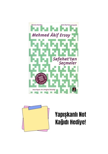 Safahat Tan Seçmeler + Yapışkanlı Not Kağıdı