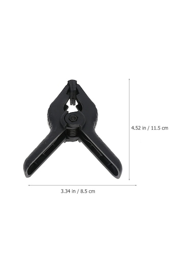 4.5 Inç-11.5 Cm 6 Adet Fon Mandalı -Clamp - Fon Perde Tutucu