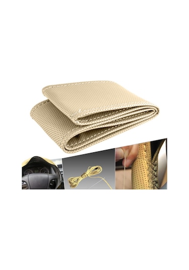 Otokılıfcı Sarmalı Dikmeli Noktalı Model Deri Direksiyon Kılıfı