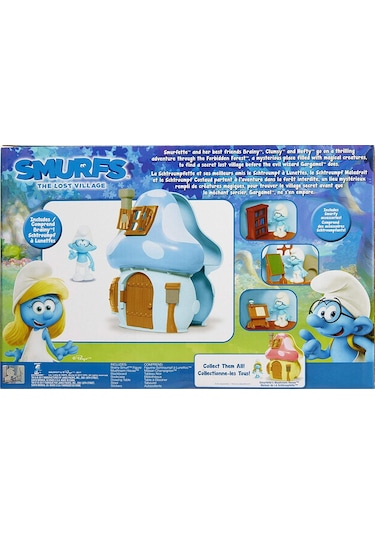 Şirinler Kayıp Köy Bilgin Şirin Mantar Evi Oyun Seti 96570