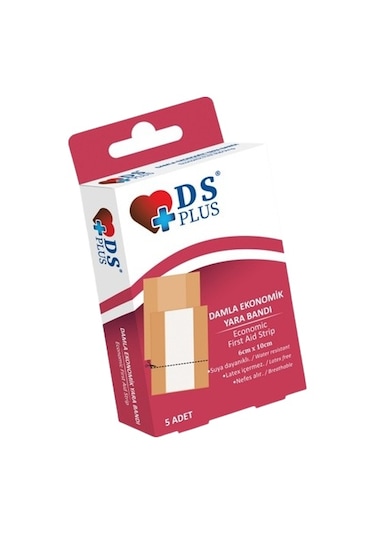 Ds Plus Damla Ekonomik Yara Bandı 5 Adet 1 Paket