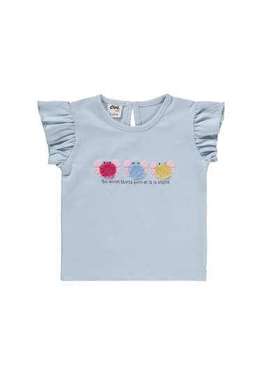 Civil Baby Renkli Nakışlar 6-18 Ay Takım - Mavi