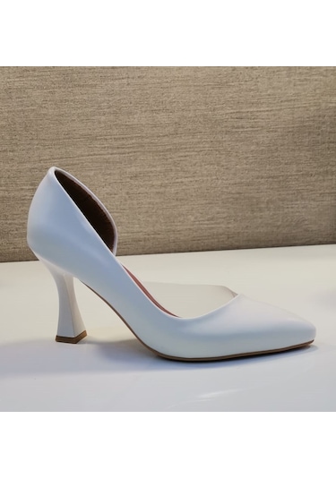 Bilener Zenne Stiletto Ayakkabı Beyaz
