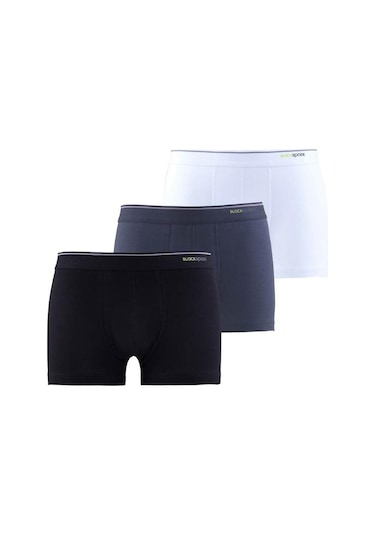Blackspade 9670 Erkek Tender Cotton Shorty 3 Lü Beyaz-Siyah-Antra