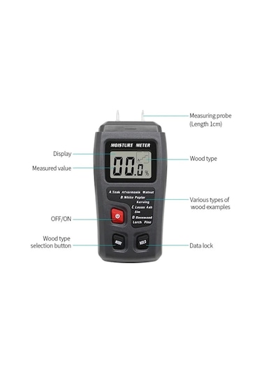 Butuglobal Bsıde Emt01 Ahşap Nem Ölçer Pin Nem Test Cihazı