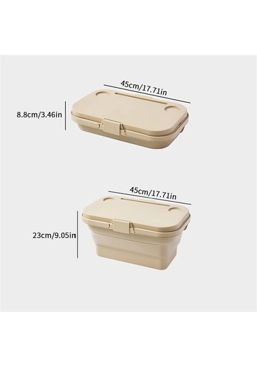 Xiaaokeji Katlanabilir Depolama Sepeti Seti, Wilderness Sailor Piknik Sepeti B Yeşil