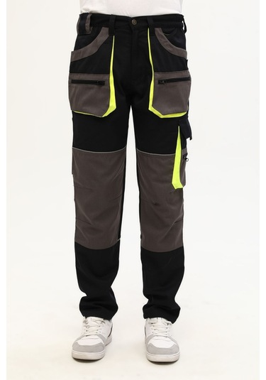 Uniprom İş Pantolonu Lizbon Model Çok Cepli Harman Kumaş