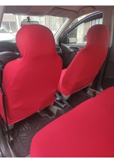 Üniversal Yazısız Kırmızı Oto Atlet Servis Kılıfı 4 Parça Ser-000