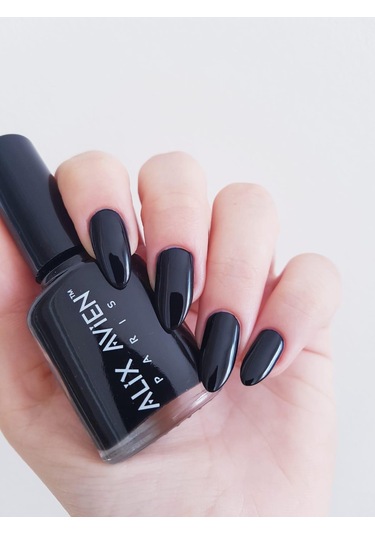Alix Avien Siyah Oje 27 Yüksek Pigmentli Uzun Süreli Kalıcılık Hızlı Kuruma Nail Lacquer 27
