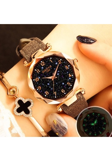 Sones Skmeı 1739 Elmas Roma Rakamlı Yuvarlak Kadranlı Kuvars Saat Gümüş