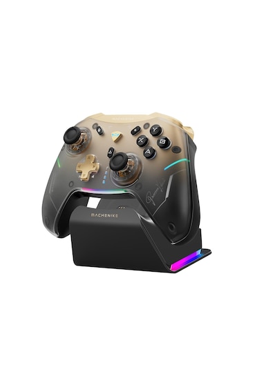 Machenike G5 Pro V2 Play Edition Tri-Mode RGB Siyah Charging Dock PC Gamepad