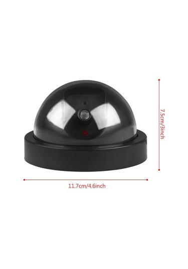 Padalink Büyük Boy Yalan Yarı Küre Kamera, Led Işıklı, Ev/ofis Güvenliği, Dolandırıcıyı Caydırıcı, Abs Malzeme, Taklit Gözetim Kamerası
