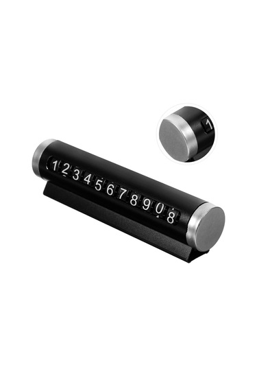 Metal Kasa Araç İçi Park Telefon Numaratörü Çevirmeli Oto Cam Fosforlu Parkmatik Kart