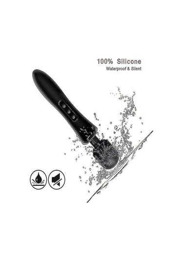 Leezsing Derin Doku İçin Süper Güçlü Kablosuz El Masaj Aleti, Elektrikli Kişisel Masaj Aleti 8 Hız 20 Mod-49 Çok Renkli