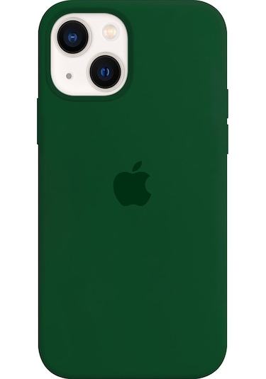 Apple Uyumlu iPhone 13 Logolu İçi Kadife Silikon Lansman Kılıf 10 Renk