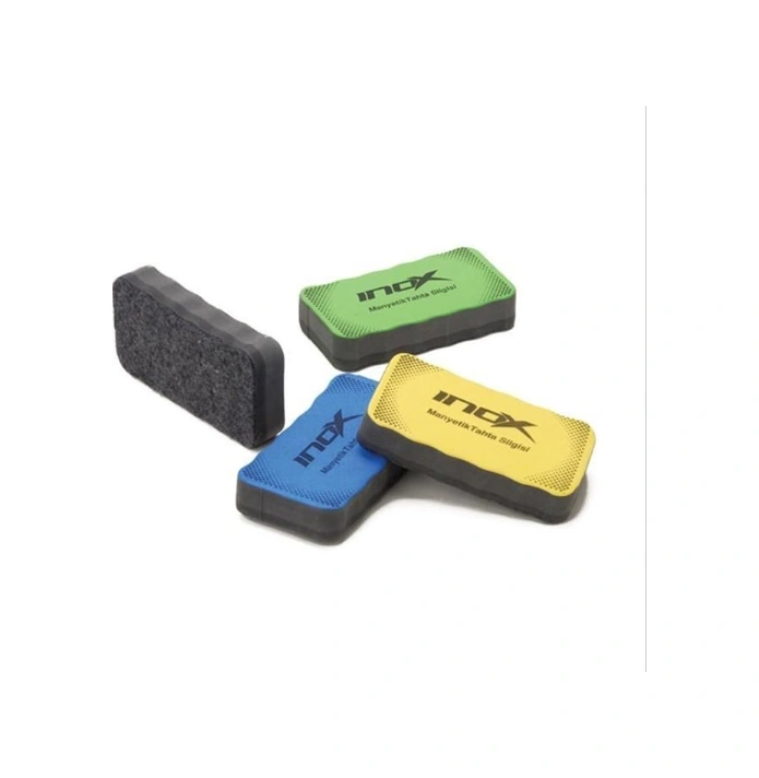 İnox Tahta Silgisi Mıknatıslı - 2 Adet