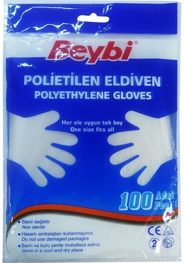 Beybi Polietilen Eldiven 100'lü