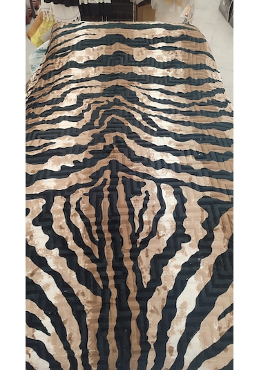 Aksu Safari Çift Kişilik Battaniye 200x240 -leopar Kahve Siyah Kahve