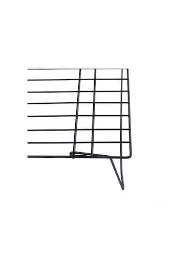 Hfambition 13 İnç Demir Üç Katlı Pasta Kurutma Rafı, Fırında Pişirme Ve Hızlı Soğutma, Hamur İşleri Ve Atıştırmalıklar İçin Kullanıma Uygun Siyah