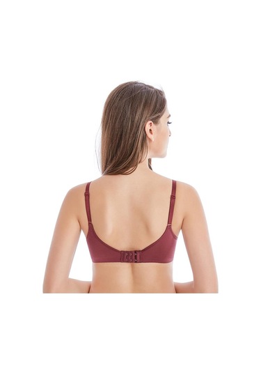 Bej Fallsweet Hiçbir Tel Dikişsiz Sutyen Ab Fincan Push Up Sütyen Kadınlar İçin Rahat İç Giyim Bej