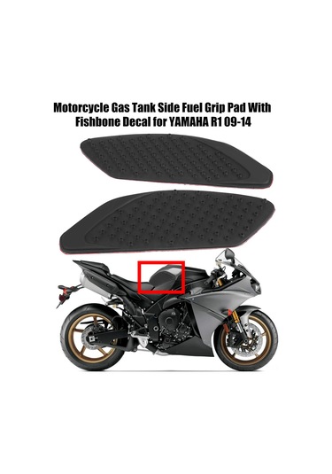 Konesam Yamaha R1 2009-2014 Motosiklet Tank Kayma Engelleme Padişahı - Kauçuk Malzeme, Dayanıklı, Yokuş坦表面 Koruyucu, Kontrolü Artırır