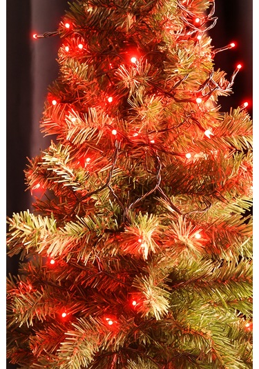 8.25 Metre Eklemeli Led Işık 80 Led - Kırmızı Renkli Prizli Dekoratif Aydınlatma Seti Karton Kutulu Diğer