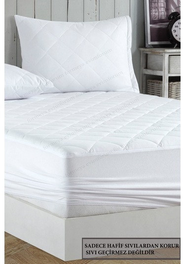 Formeya Adelya Mikrofiber Alez Kapitone Fitted Yatak Koruyucu Beyaz