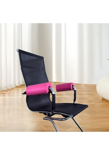 Suntek 2 Adet Ofis Koltuğu Kol Pedleri Yumuşak Elastik Pembe