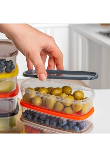 Porsima 1001 Dikdörtgen Plastik Saklama Kabı Seti 12'li