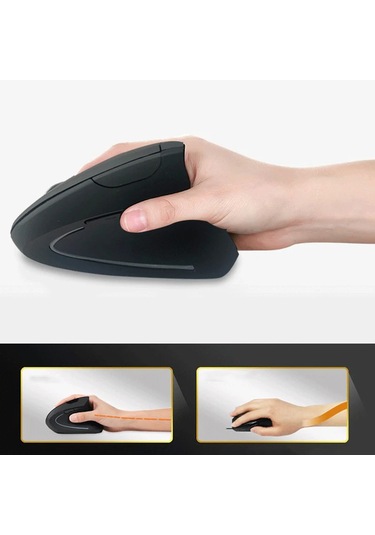 Monozone Ergonomik Mouse Bilek Destekli Kablosuz Dikey Pc Usb Mouse