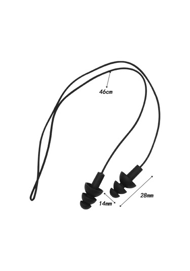 Homyl İş Uyku Konseri Için Taşıma Kutulu Yüzme Kulak Siyah