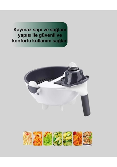 Mutfak İçin Pratik 5 Bıçaklı Rende Ve Süzgeç Seti